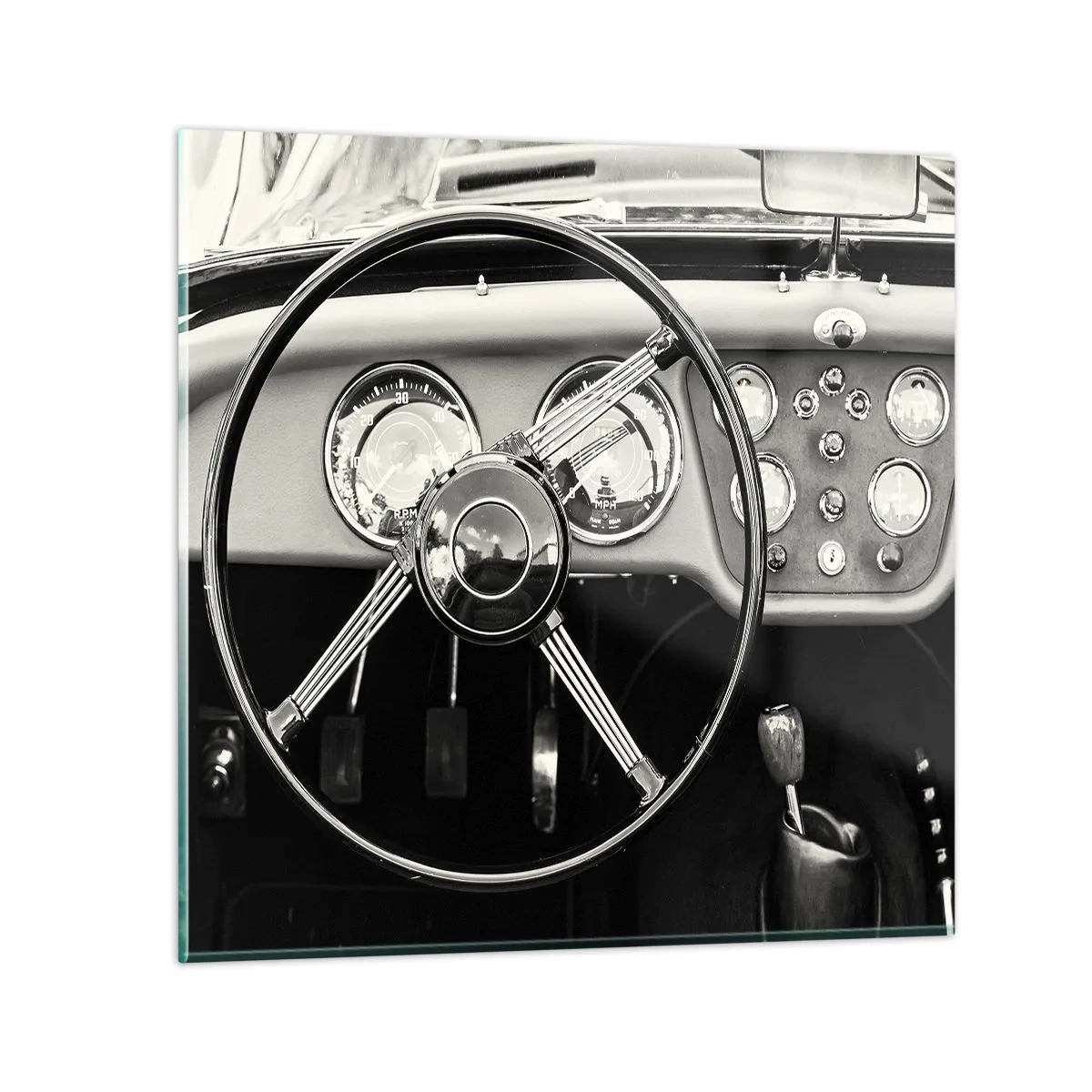 Billede på glas - En drøm for samlere - 30x30 cm