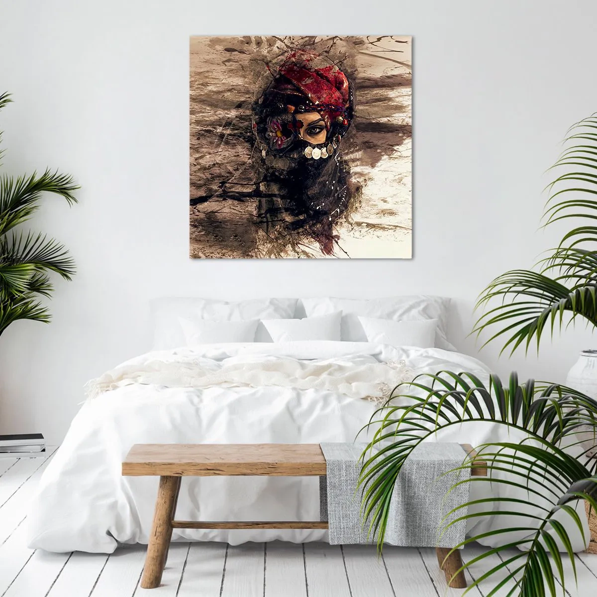 Lærredstryk - Billede på lærred - Foruroligende for at sige det mildt - 30x30 cm
