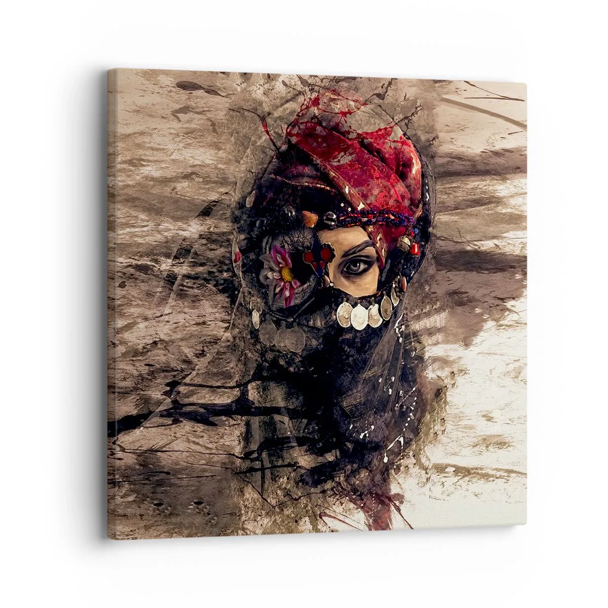 Lærredstryk - Billede på lærred - Foruroligende for at sige det mildt - 30x30 cm