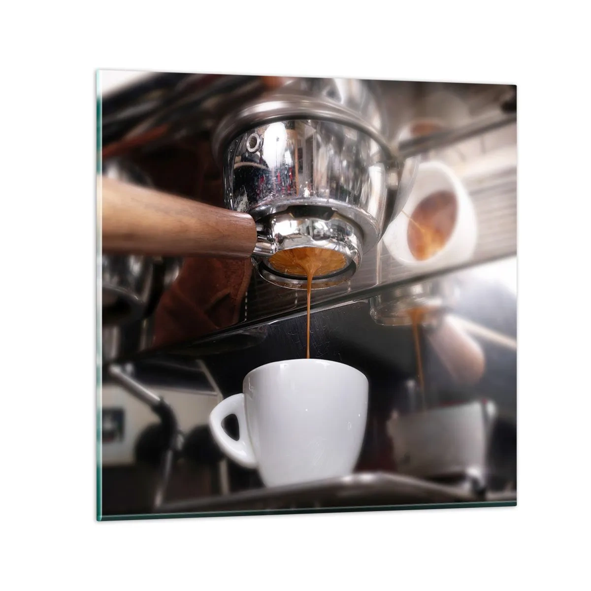 Billede på glas - Et godt øjeblik på dagen - 30x30 cm