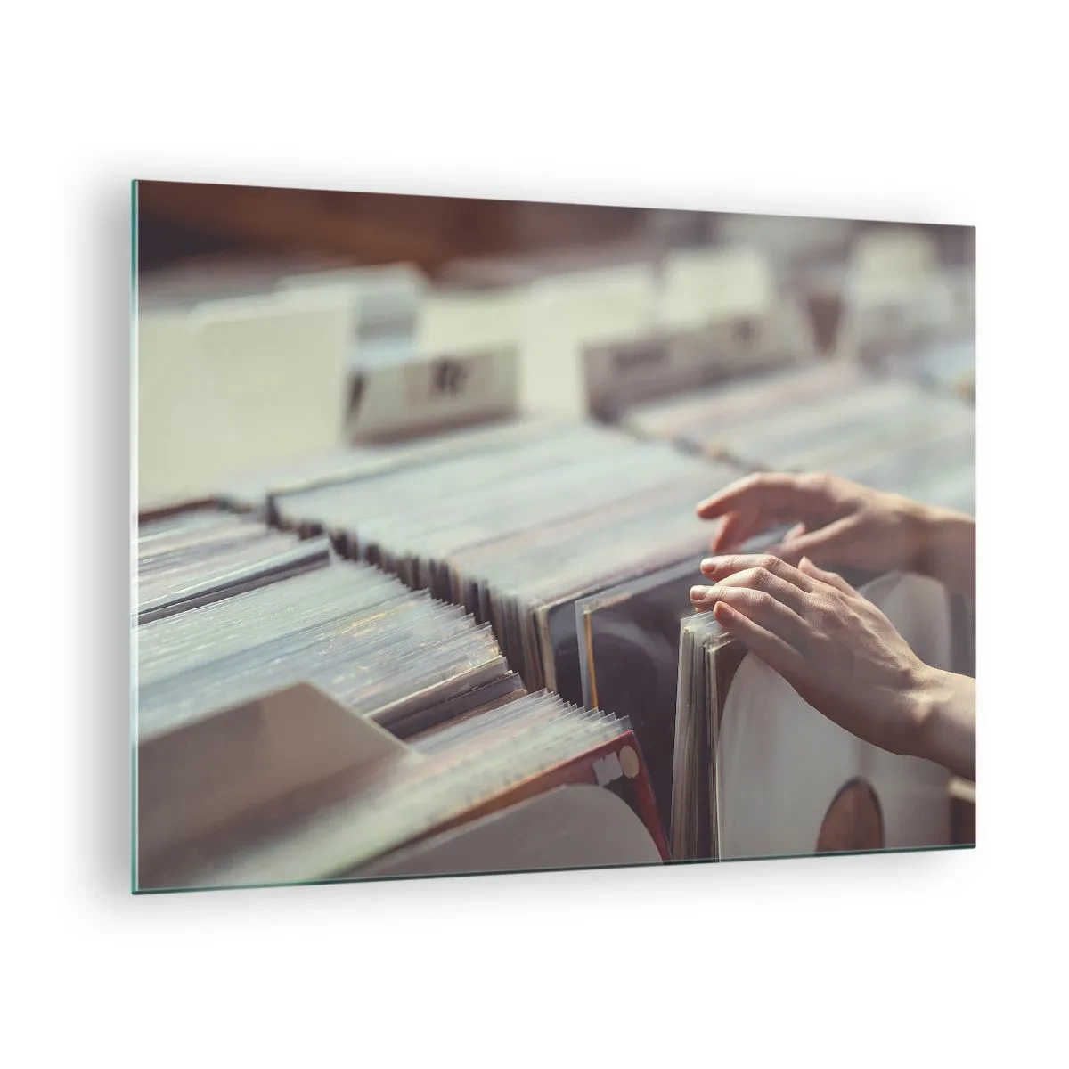 Billede på glas - På jagt efter følelser - 70x50cm - På jagt efter følelser - Moderne vægdekoration til stue og soveværelse ARTTOR