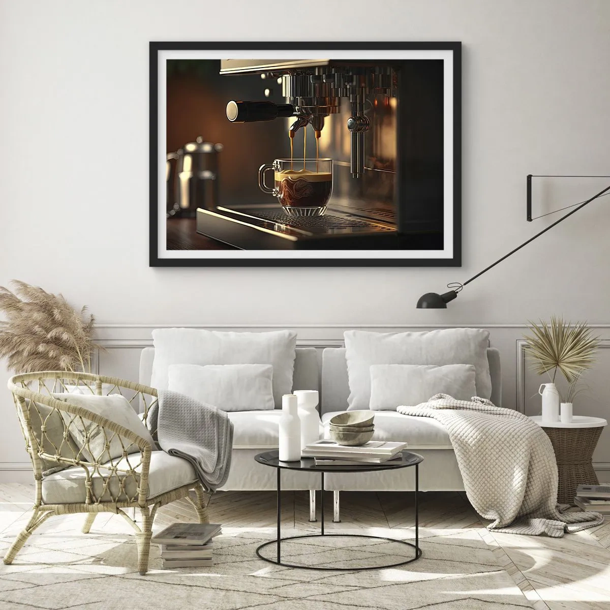 Plakat i sort ramme - En sensuel blanding - 70x50 cm