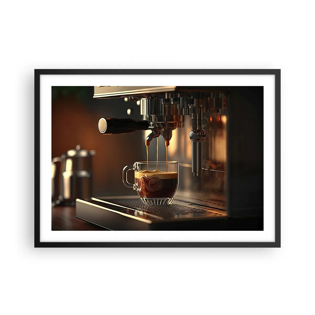 Plakat i sort ramme - En sensuel blanding - 70x50 cm