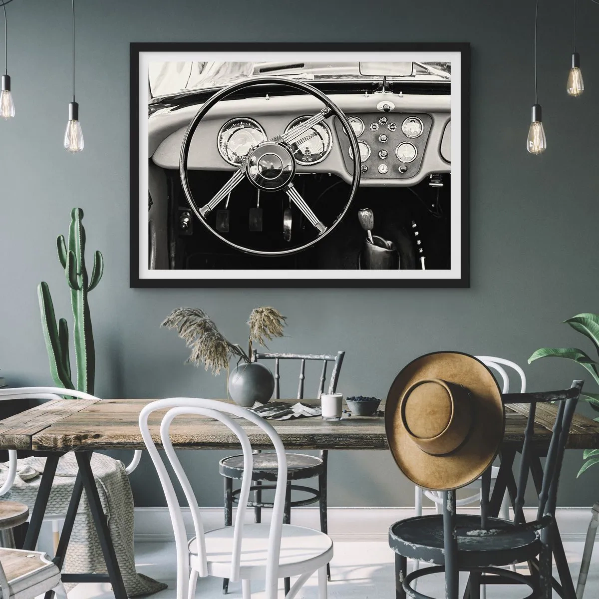 Plakat i sort ramme - En drøm for samlere - 70x50 cm